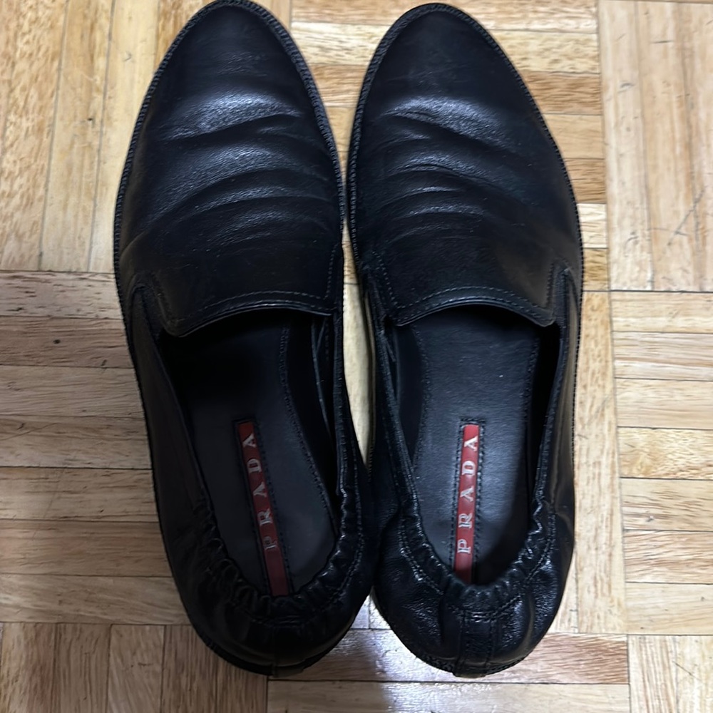 Prada men shoes Eu 7.5 -USsize 8.5 black color
